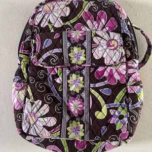 Vera Bradley Purple Punch Retired 12" Pink and Purple Backpack